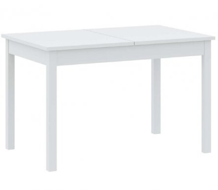 INTER W120-160/H77/D80 cm Esstisch ausziehbar,Weiß