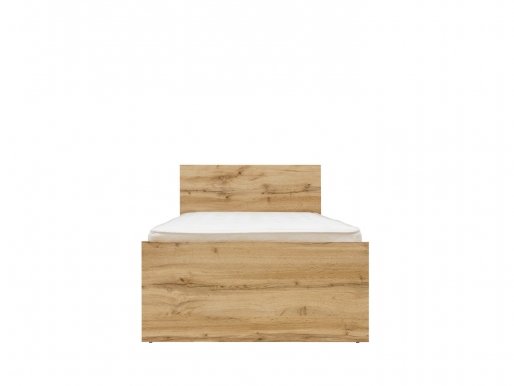 Zele LOZ/90+WKLAD Bed with wooden frame
