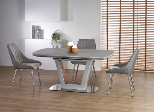 V-CH-BILOTTI- ST (160x200) Extendable dining table Light grey