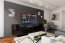 Concept-33 Wall unit Black mat/black gloss 33/HG/B/1-1A