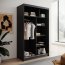 SW-LIZ 120 cm Sliding wardrobe,Black matt