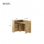 WORK- CONCEPT SLIM CW-02P Fold-out desk-right
