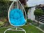 BELLISSIMO white Hanging chair with cushions