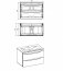 Abura White/Oak Craft 821 Sink cabinet