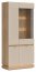 MILTON-ML 06 Glass-fronted cabinet,Cremona torro oak/cashmere matt