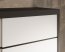 SW-CAR-150 cm -BW Schwebetürenschrank mit Spiegel,Schwarz matt/Weiß matt