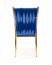 K436 Chair dark blue/gold