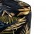 Lafu Pouf (Print Monstera 02 Gold Black)