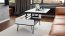 HAIRPIN S-90 Coffee table,White Matt/Black Mat