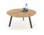 LUANA Coffee table black/golden oak