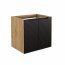 Luxor Black 82-60-2D Cabinet Under Washbasin 60cm