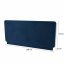 CONCEPT-PRO CP-12 Kopfteil 140 für Schrankbett CP-01 (Blau mit weißem Regal)