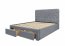 18309,160x200 Двуспальная кровать,серый