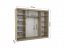 Denis Ds01 250 White mat Skapis ar bīdāmām durvīm