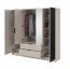 NELLY 4D+LUS Skapis (cashmere/black lamellas)