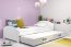 LIL- 2 DOPPELBETT Ausziehbett für Jugendliche 90x200 mit Matratze und Schublade,weiß