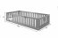 Montessori Bed with mattress 190x90 Graphite