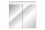 Sombra green 84-80-2D Mirror cabinet 80cm 2 doors with LED lighting