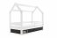 House- Bed with mattress 160x80 white