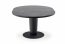 CRISTIANO (120-160) Extendable dining table (black marble,leg black)