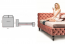 HERRERA 160 Двуспальная кровать c деревянной рамой (Bluvel 52 Velvet Розовый)