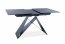 WESTIN SGC 120(160)X80 Extendable dining table,Black mat