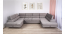 WIVALDI ver.2 Universal L/R U Shape Corner sofa (fabric Monolith velvet)