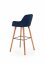 V-CH-H/93- GR Bar stool (Dark blue/nut)