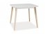 Tibi 90x80 Стол Белый мат/беленый дуб