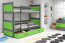 Riko II 190x90 Bunk bed with two mattresses Graphite