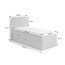 Kingly Box springs 90x200+Top H8 Bed with electric mechanism, mattress and mattress topper