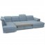 Bergamo U П-образный Угловой диван Правая сторона (Синяя ткань ткань Viton 198)