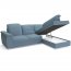 Bergamo L Corner sofa (Blue fabric Viton 198)