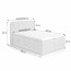 Kingly Box springs 140x200+Top H8 70x2 Boxspringbett Kopf- und Fussteil elektromotorisch verstellbar,inklusive Matratze