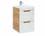 Abura White/Oak Craft 823 Шкаф навесной для ванной под раковину