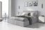 Hilton 180x200 Двуспальная кровать с ящиком для белья (серый)