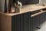 NOES AB RTV 200 cm Stand Cabinet,Artisan Oak/Black Matte