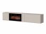 PhilModern RTV 190 + KOM Wall Mounted TV Cabinet with electric fireplace,Cashmere