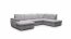 Bergamo U Ecksofa U-Form Links (Light grey fabric Viton 200)