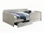 30129, 120x200,Bett mit 2 Schubladen,Beige
