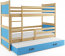 Riko III 200x90 Bunk bed with three mattresses Pine