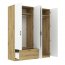 INTEAL SZF 4D1S Шкаф с 4 дверцами и 1 ящиком,белый матовый/дуб artisan