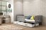 Cubus 1 Кровать детская с матрасом 190x90 графит