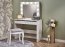 HOLLYWOOD Dressing table сonsole with mirror,White