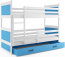 Riko II 190x80 Bunk bed with two mattresses White