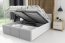 PANAMAX Upholstered ST-MET 140x200 Divguļamā gulta ar veļas kasti (Balta)