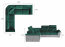 FED- 04 Угловой диван Universal L/R (ткань Kronos 19 зеленый/Paros 05 серый)