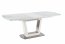 BLANCO (160-200) Extendable dining table white marble/white