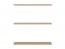 Space-Office OPCJA-POL SZF2D/200 Shelves for wardrobe (3 pcs.)