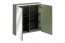 Sombra green 84-80-2D Mirror cabinet 80cm 2 doors with LED lighting